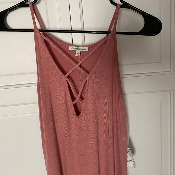 Charlotte Russe Dresses & Skirts - Charlotte Russe Pink Maxi Dress Size Small
